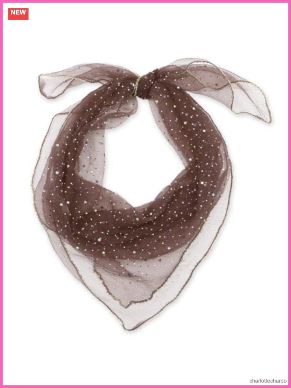 Rhinestone Mesh Head Scarf Beaded Edge Hair Bandana Wrap 31.5x31.5 in